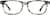 Front view of Rectangle Glasses 612912 in Granite thumbnail