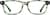 Front view of Rectangle Glasses 612924 in Green Tortoisehell thumbnail