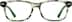 Rectangle Glasses 612924 in Green Tortoisehell