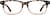 Front view of Rectangle Glasses 612925 in Tortoiseshell thumbnail