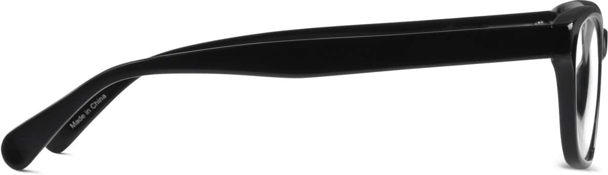 Side view of Square Glasses 619021 in Black