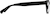 Side view of Square Glasses 619021 in Black thumbnail