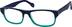 Rectangle Glasses 626816 in Blue
