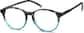 Angle view of Round Glasses 627026 in Blue thumbnail