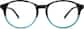 Front view of Round Glasses 627026 in Blue thumbnail