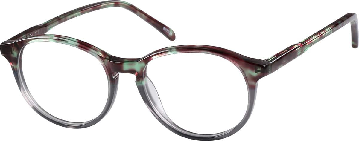 Angle view of Round Glasses 627034 in Gray