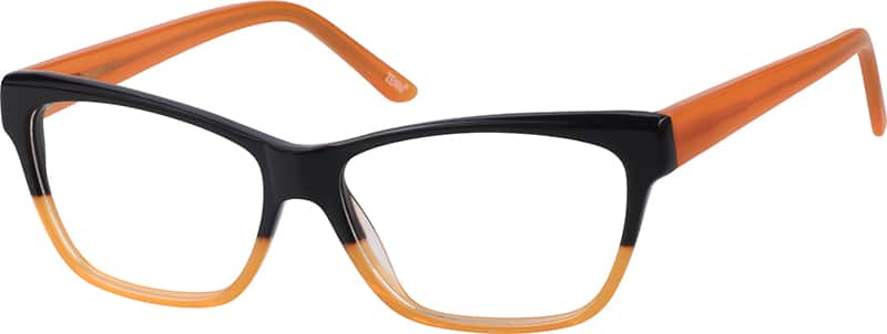 Angle view of Cat-Eye Glasses 627821 in Black