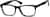 Angle view of Square Glasses 628021 in Black thumbnail
