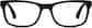 Front view of Rectangle Glasses 628021 in Black thumbnail