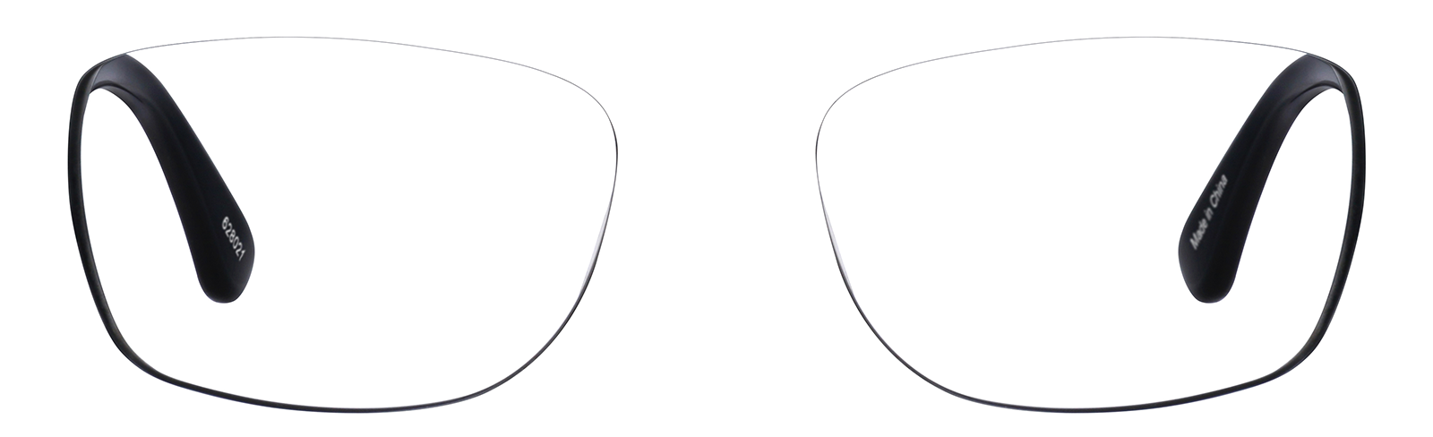 Black Rectangle Glasses #628021 | Zenni Optical