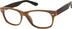 Square Glasses 628835 in Brown