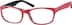 Oval Glasses 631118 in Red