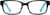 Front view of Kids’ Square Glasses 632321 in Black thumbnail