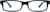 Front view of Rectangle Glasses 634021 in Black thumbnail