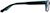 Side view of Rectangle Glasses 634021 in Black thumbnail