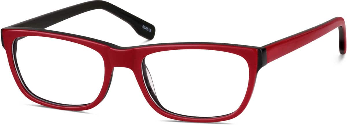 Red Rectangle Glasses #634518 | Zenni Optical