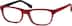 Rectangle Glasses 634518 in Red