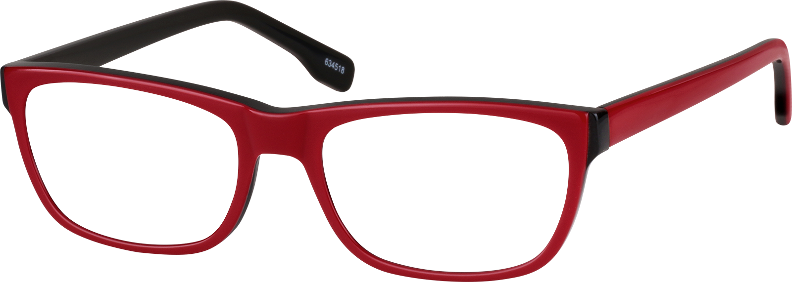 Red Rectangle Glasses #634518 | Zenni Optical