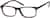 Angle view of Rectangle Glasses 635515 in Brown thumbnail