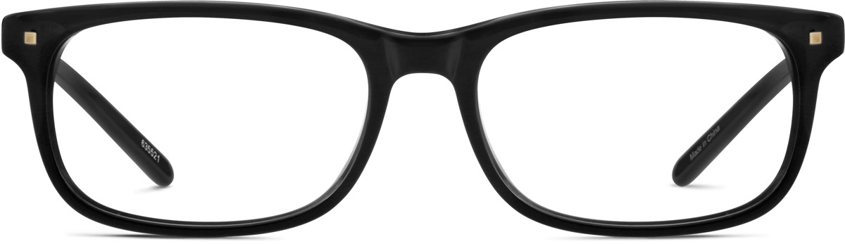 Black Rectangle Glasses