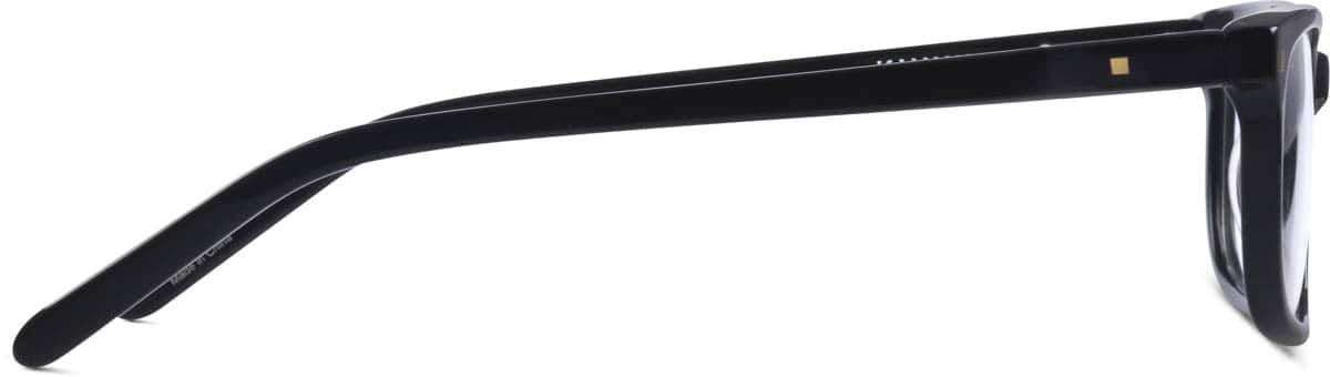 Side view of Rectangle Glasses 635521 in Black