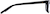 Side view of Rectangle Glasses 635521 in Black thumbnail