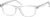 Angle view of Rectangle Glasses 636023 in Clear thumbnail