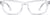Front view of Rectangle Glasses 636023 in Clear thumbnail