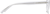 Side view of Rectangle Glasses 636023 in Clear thumbnail