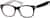 Angle view of Kids’ Square Glasses  636321 in Black thumbnail