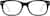 Front view of Kids’ Square Glasses  636321 in Black thumbnail