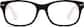 Front view of Kids’ Rectangle Glasses 636321 in Black thumbnail