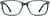 Front view of Rectangle Glasses 636524 in Blue thumbnail
