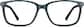 Front view of Rectangle Glasses 636524 in Blue thumbnail