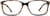 Front view of Rectangle Glasses 636525 in Tortoiseshell thumbnail