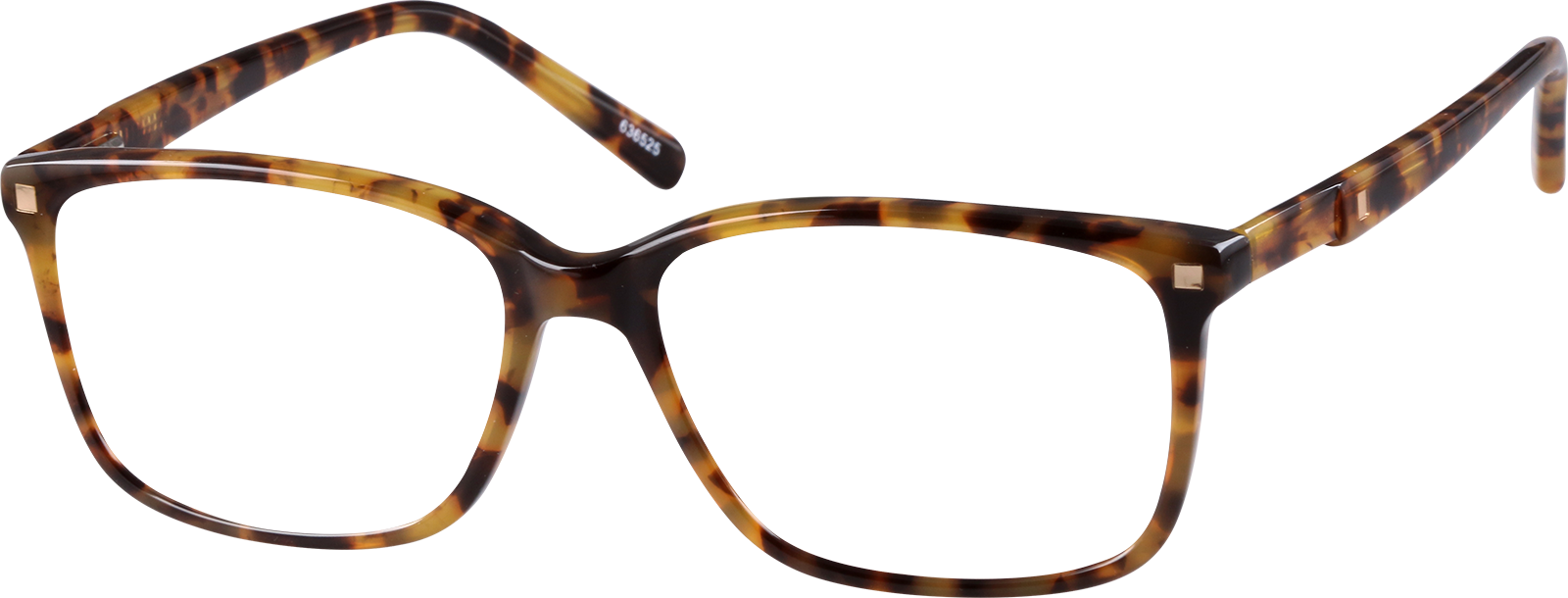 Tortoiseshell Rectangle Glasses #636525 | Zenni Optical Canada