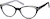 Angle view of Cat-Eye Glasses 636721 in Black thumbnail