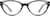 Front view of Cat-Eye Glasses 636721 in Black thumbnail