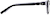 Side view of Cat-Eye Glasses 636721 in Black thumbnail