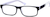 Angle view of Rectangle Glasses 637021 in Black thumbnail