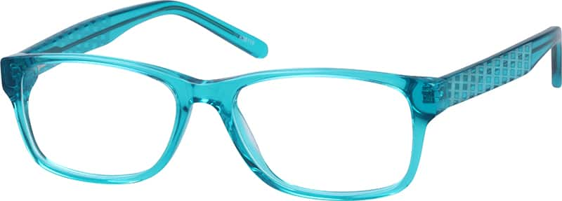 Blue Rectangle Glasses #638116 | Zenni Optical