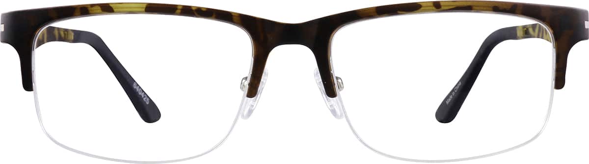 Black Rectangle Magnetic Snap-On Set #640421 | Zenni Optical