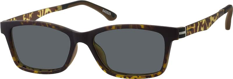 Angle view of Rectangle Magnetic Snap-On Set 640525 in Tortoiseshell