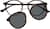 Front view of Round Magnetic Snap-On Set 640825 in Tortoiseshell thumbnail