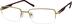 Rectangle Glasses 650514 in Gold
