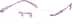 Rimless Glasses 652517 in Purple