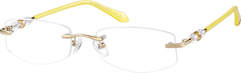Gold Rimless Glasses #654014 | Zenni Optical