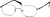 Angle view of Rectangle Glasses 654512 in Gray thumbnail