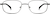 Front view of Rectangle Glasses 654512 in Gray thumbnail