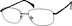 Rectangle Glasses 654521 in Black